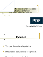 Llegir I Recitar Poesia