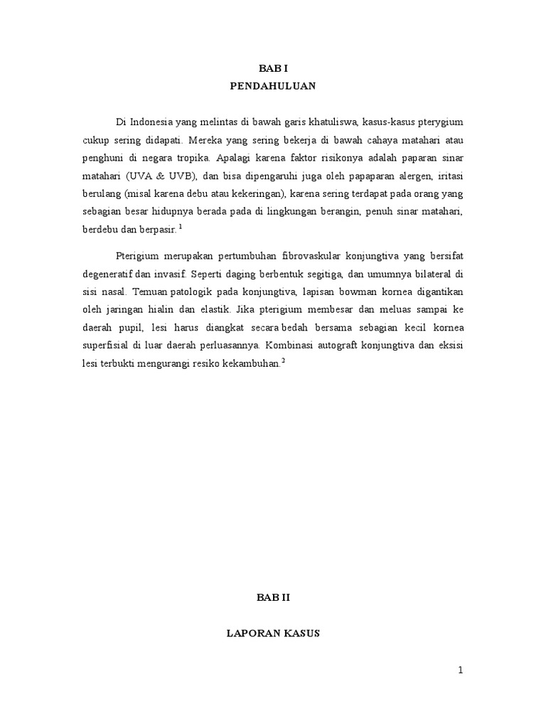Case Mata pterigium
