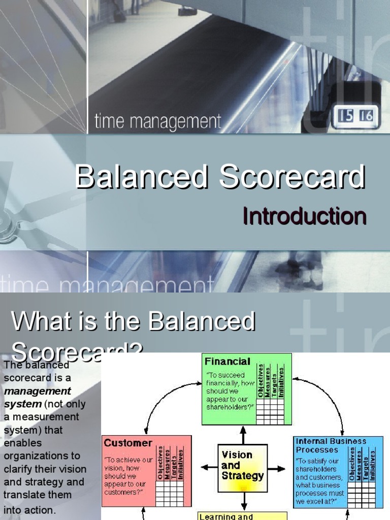 Understanding the Balanced Scorecard | PDF | Strategic Management ...