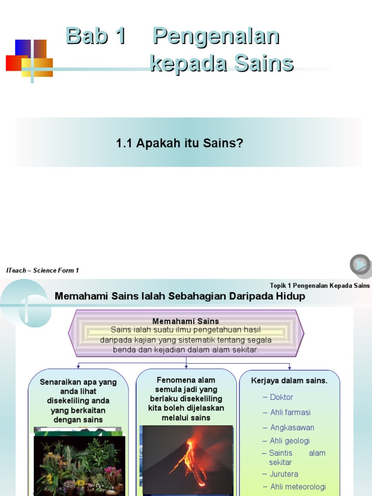 Nota Sains Tingkatan 1 Bab 1 Pdf
