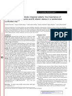 Brain Atrophy in Cognitively Impaired Elderly: The Importance of Long-Chain v-3 Fatty Acids and B Vitamin Status in A Randomized Controlled Trial