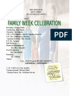 Fam Week Program