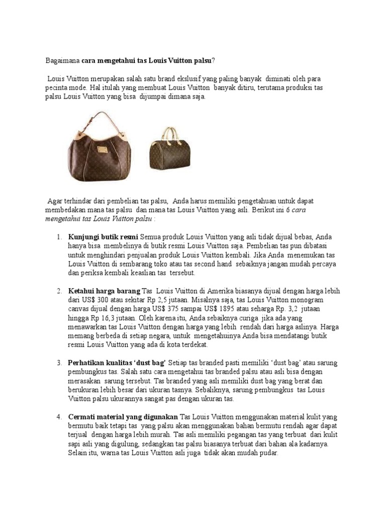 Begini 7 cara mudah membedakan tas tangan merek asli dan palsu