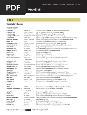 Word List