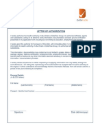 Letter of Authorization: - Signature Date (Dd/mm/yyyy)