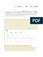 Three Phase Circuit - Star and Delta System