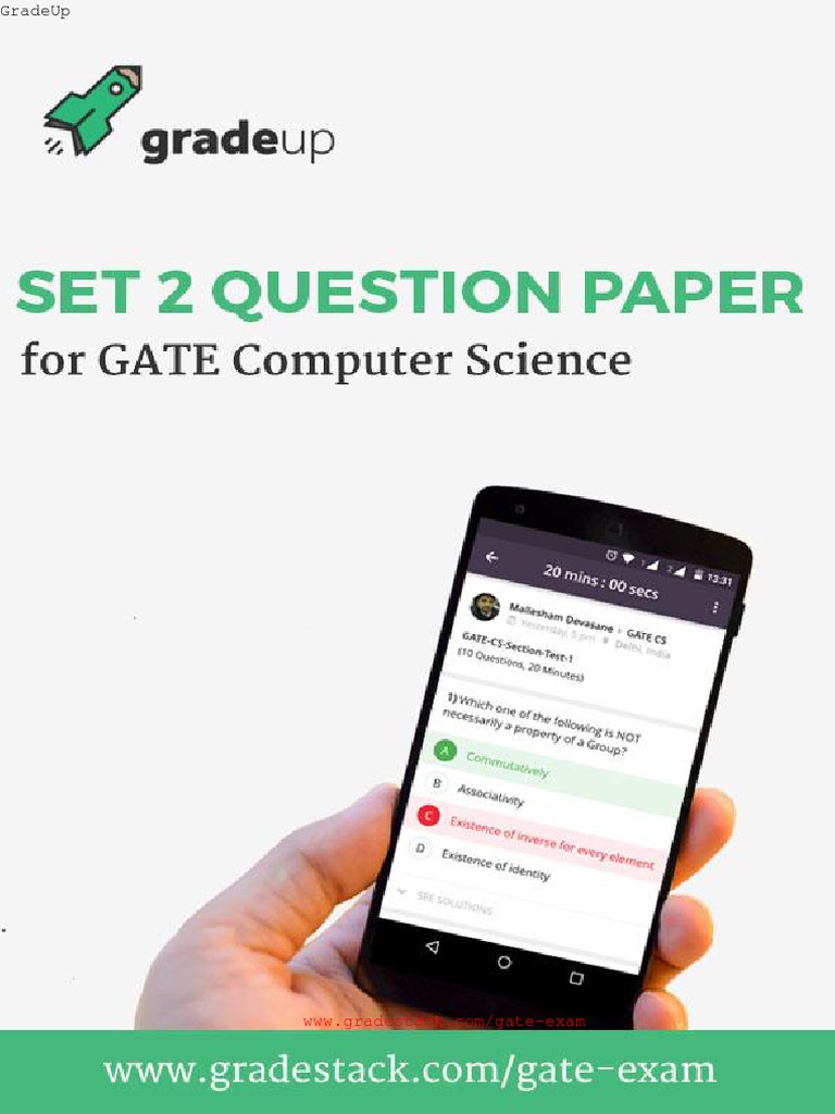 GATE 2016 CS Set 2 Answer Key | PDF | Instruction Set | Cpu Cache