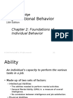 Organizational Behavior: Chapter 2: Foundations of Individual Behavior