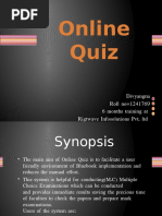Download Online Quiz Project Ppt by Divyangna SN299162292 doc pdf
