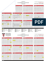 Academic Calendar - January 2016 Intake