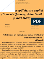 Concepții Despre Capital (Francois Quesnay, Adam Smith, Karl Marx)