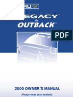 2000 Subaru Legacy Owners Manual