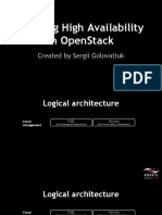 Building High Availability in OpenStack Sergii Golovatiuk Mirantis