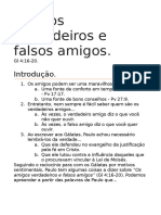 Epístola Aos Gálatas - Amigos Verdadeiros e Falsos Amigos