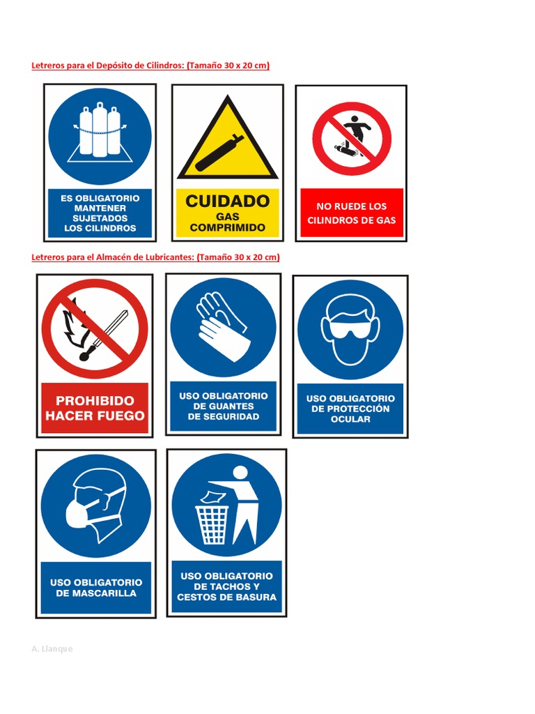 Letreros de Seguridad para Almacenes | PDF