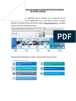 Manual para Ingreso de Causas y Escritos A Través Del Portal de Internet Del Poder Judicial v2014b