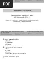 2 - One Sphere in Stokes Flow