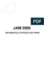 Mathematical Statistics Test Paper