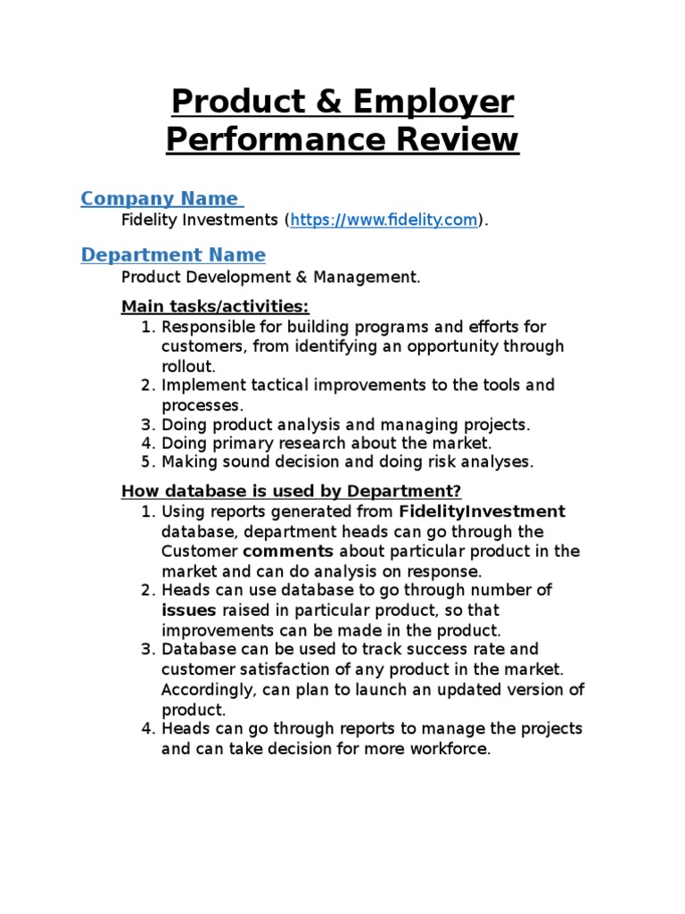 Product Performance Analysis Report | PDF