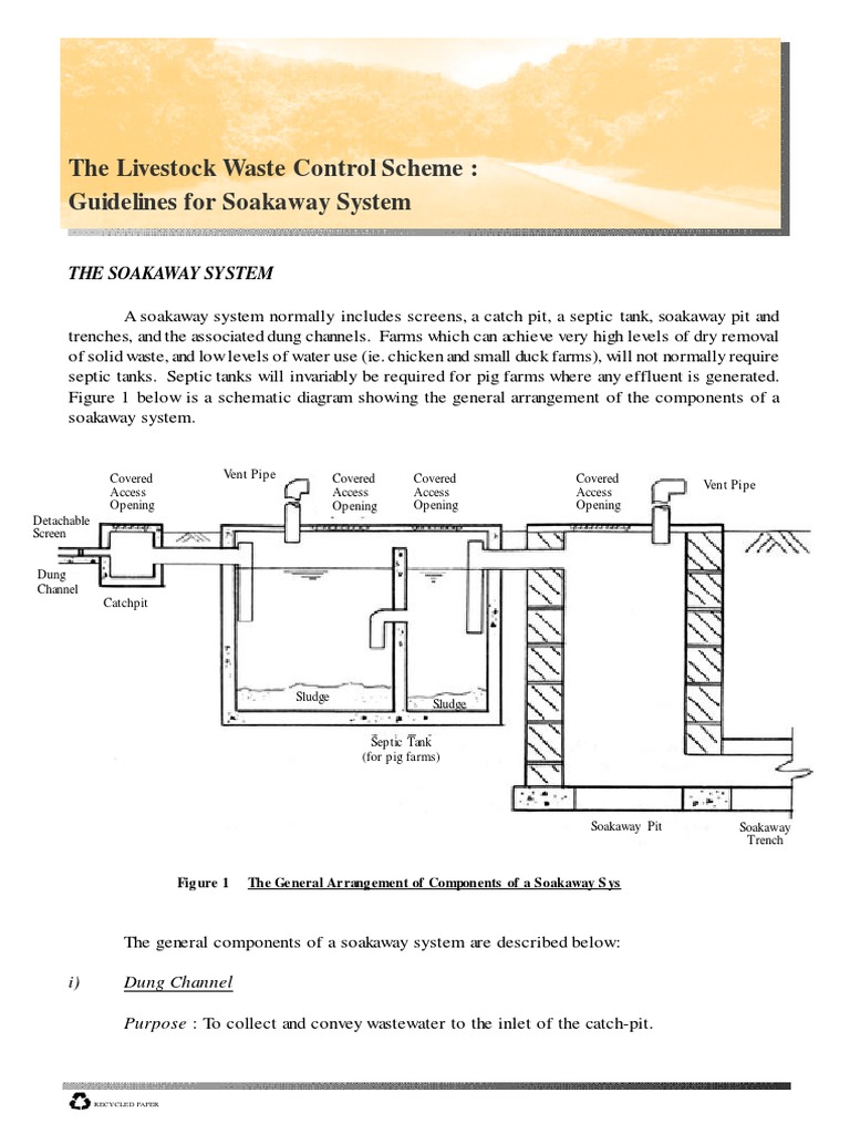 UK Sub6 the Livestock Waste Control Scheme _soakawaySystem Septic