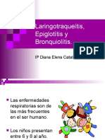 Laringotraqueitis Epiglotitis y Bronquiolitis