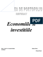 Economiile Si Investitiile