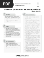 Fgv 2015 Prefeitura de Cuiaba Mt Professor Educacao Fisica Prova