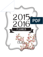 PC Sakura Flower Planner Freebie - Black