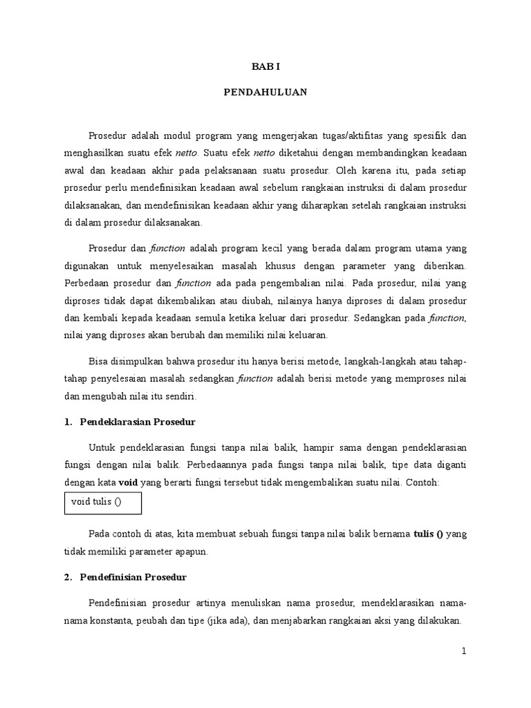 Prosedur Dalam C++ | PDF | Komputer