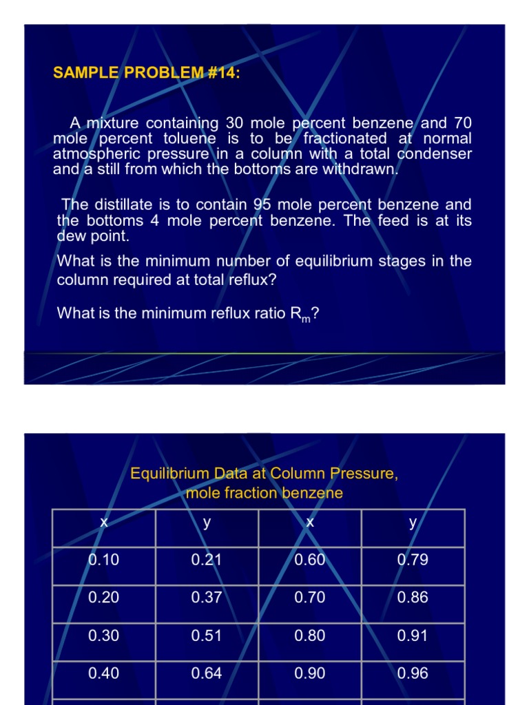 Sample Problem #14 | Download Free PDF | Distillation | Unit Operations