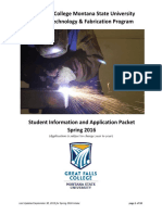 Welding Application Spring 2016