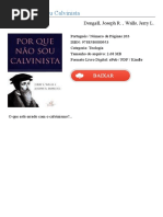 Por Que Nao Sou Calvinista
