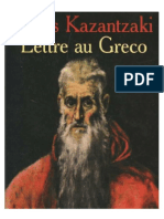 Kazantzaki Lettre Au Greco Kazantzaki Nikos