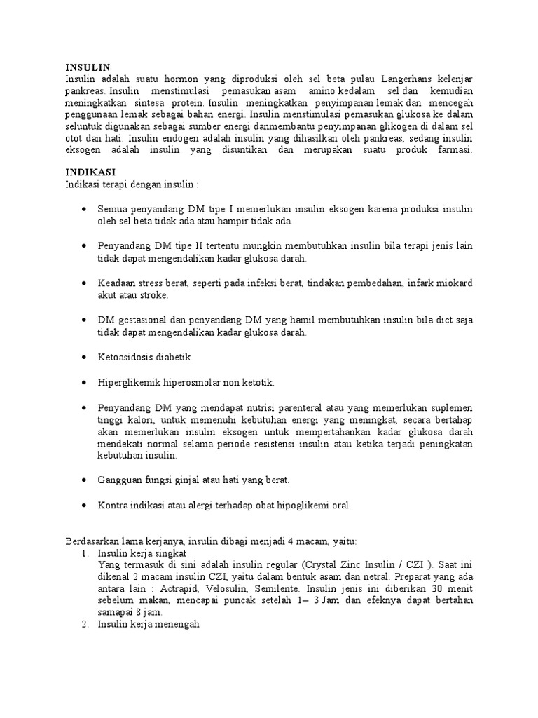 Prosedur Penyuntikan Insulin Pdf