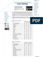 Laser Settings