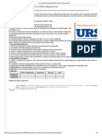 User Requirement Specification (URS) of Equipments