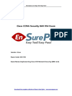 Latest Cisco EnsurePass CCNA Security 640 554 Dumps PDF