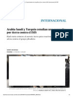 Arabia Saudí y Turquía Estudian Una Campaña Por Tierra Contra El ISIS _ Internacional _ EL PAÍS
