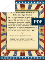 Notice of US Legal Document Incorporation