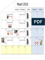 Kalender Maart 16