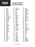 Logic of English High Frequency Word List