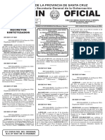 Boletín Oficial del Gobierno de Santa Cruz