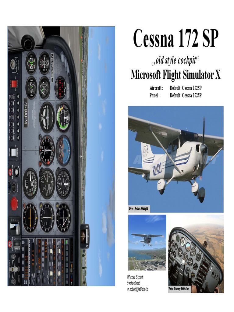 FSX Checklist Cessna 172SP Old | Takeoff | Flap (Aeronautics)