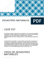 DESASTRES naturales