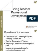 Planning Teacher Professional Development Webinar