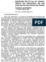 Decreto Supremo #027-2015-Sa