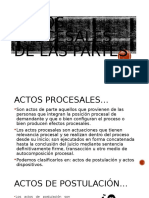 Actos Procesales de Las Partes