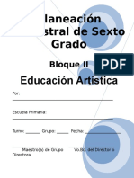 6to. Grado - Bloque 2 - Educación Artística