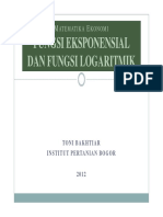 Fungsi Eksponensial Dan Fungsi Logaritma PDF