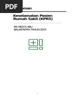 Pedoman Keselamatan Pasien Rs Rs Restu Ibu 2015